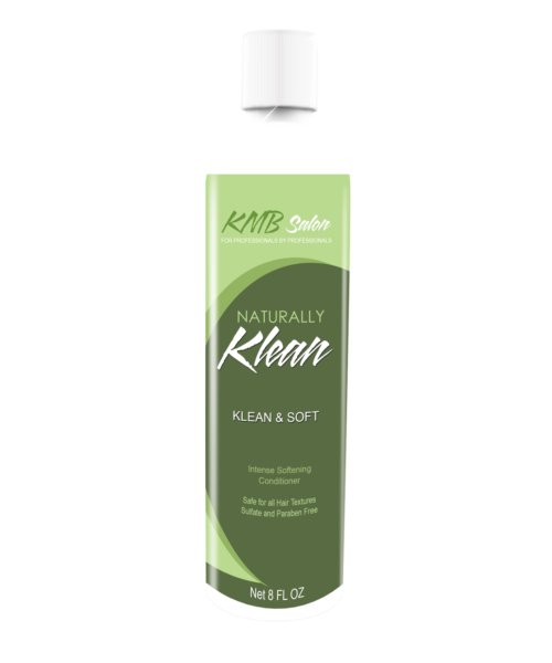 KMB Salon Naturally Klean & Soft Conditioner is formulated to soften natural hair and infuse moisture into the hair shaft.  This moist and soft hair is now easy to style in any manner that you desire.